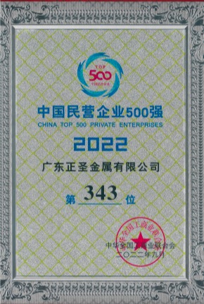 2022中國民營企業500強